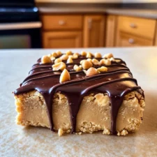 Decadent Flourless Chickpea Peanut Butter Blondies Recipe