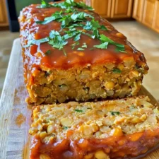 Savory & Protein-Packed Chickpea Lentil Loaf
