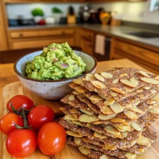Guilt-Free Snacking: Simple Almond & Flax Crackers