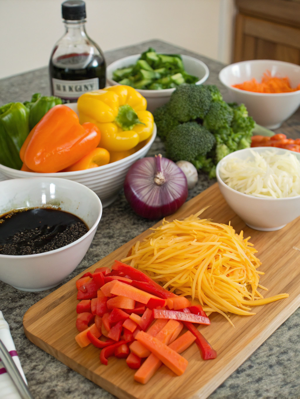 Ingredients for Easy Blackstone Veggie Stir Fry