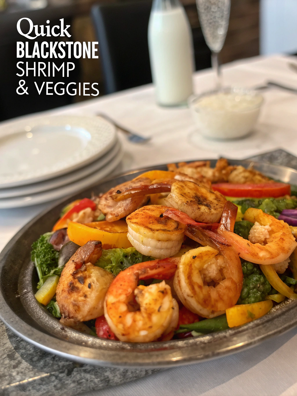 Quick Blackstone Shrimp & Veggies: Cook Fast and Tasty