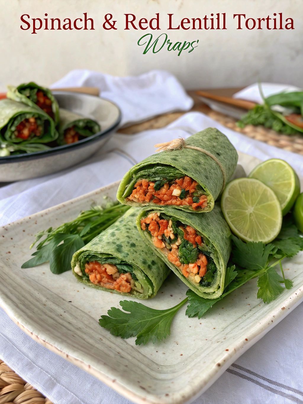 Spinach & Red Lentil Tortilla Wraps: 5 Easy Steps to Delicious Meals - Recipes Horizon