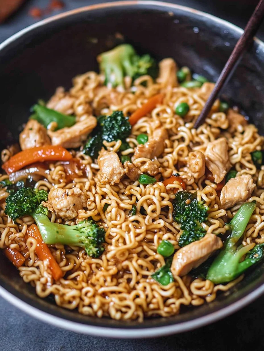20-Minute Chicken Ramen Stir-Fry