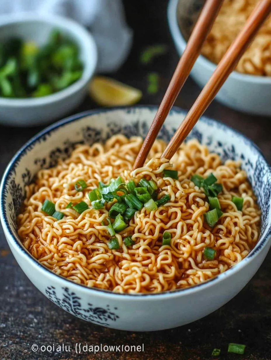 Easy Saucy Ramen Noodles