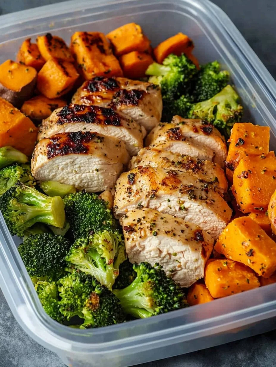 Meal Prep Chicken Broccoli Sweet Potatoes
