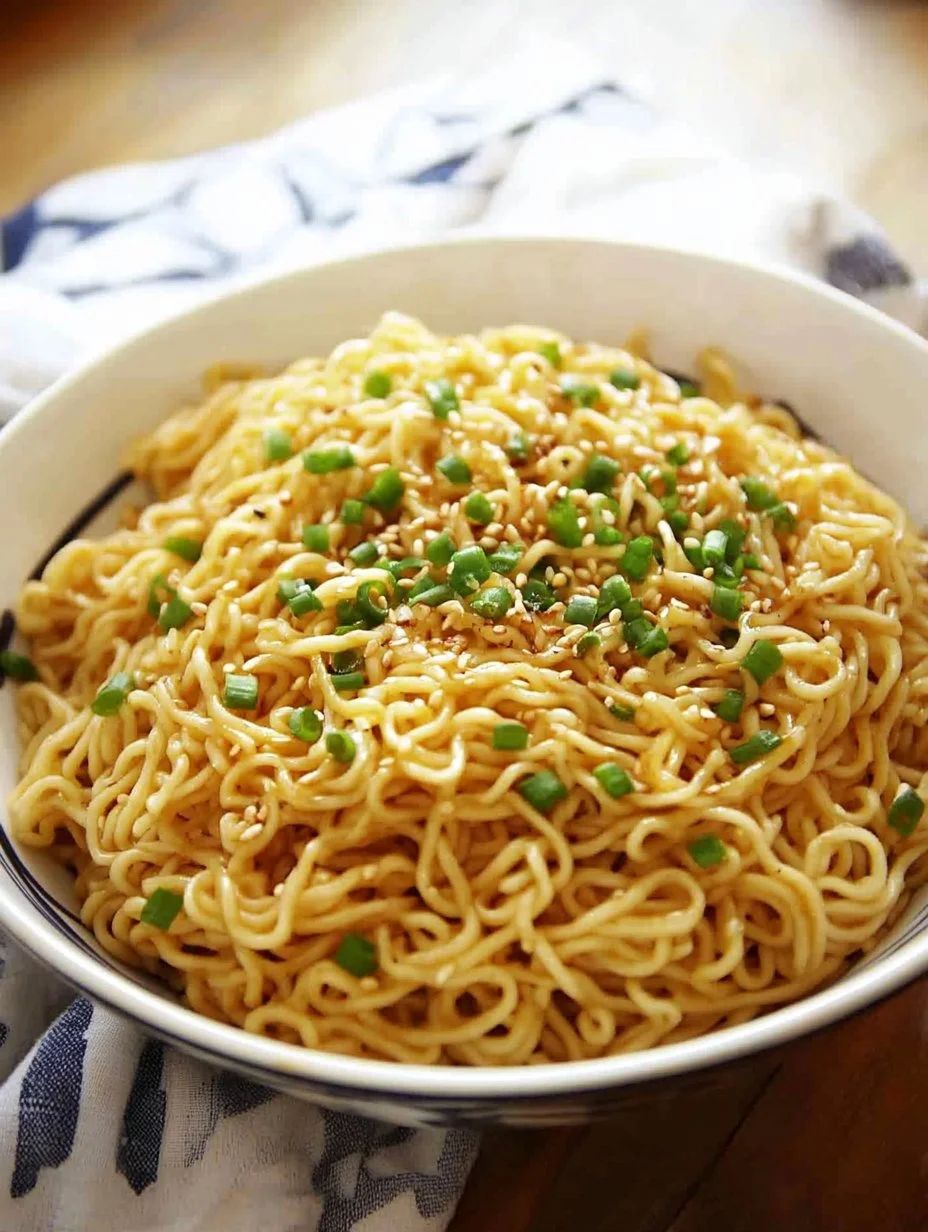 Sesame Garlic Ramen Noodles