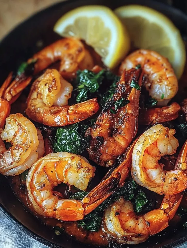 Delicious Sizzlin Shrimp Power Plate with vibrant veggies and spices.