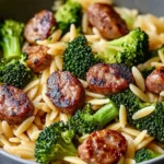 Chicken Sausage and Broccoli Orzo