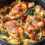 Creamy Sun-Dried Tomato Chicken Orzo
