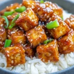 Crispy Honey Garlic Tofu