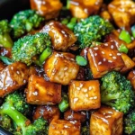 Crispy Honey Garlic Tofu