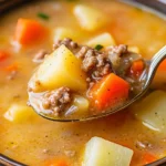 Crockpot Cheeseburger Soup