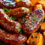 Honey Garlic Sausage with Sweet Potatoes