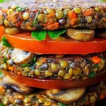 Mushroom Lentil Burgers
