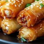 Oven Fried Feta Rolls with Chili Honey