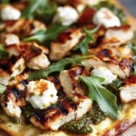 Pesto Chicken Flatbread