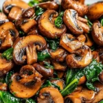 Sautéed Mushrooms with Spinach