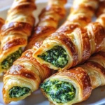 Spinach Feta Puff Pastry Twists