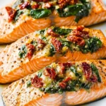 Stuffed Salmon With Spinach & Feta