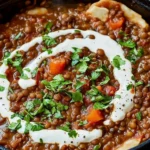 Vindaloo Curry with Lentils and Potatoes