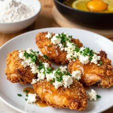 Crispy Hot Honey Feta Chicken