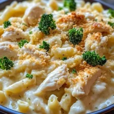 Quick Chicken Alfredo Casserole