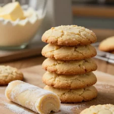 Simple Sourdough Shortbread Cookies