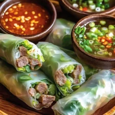Thai Basil Beef Rolls
